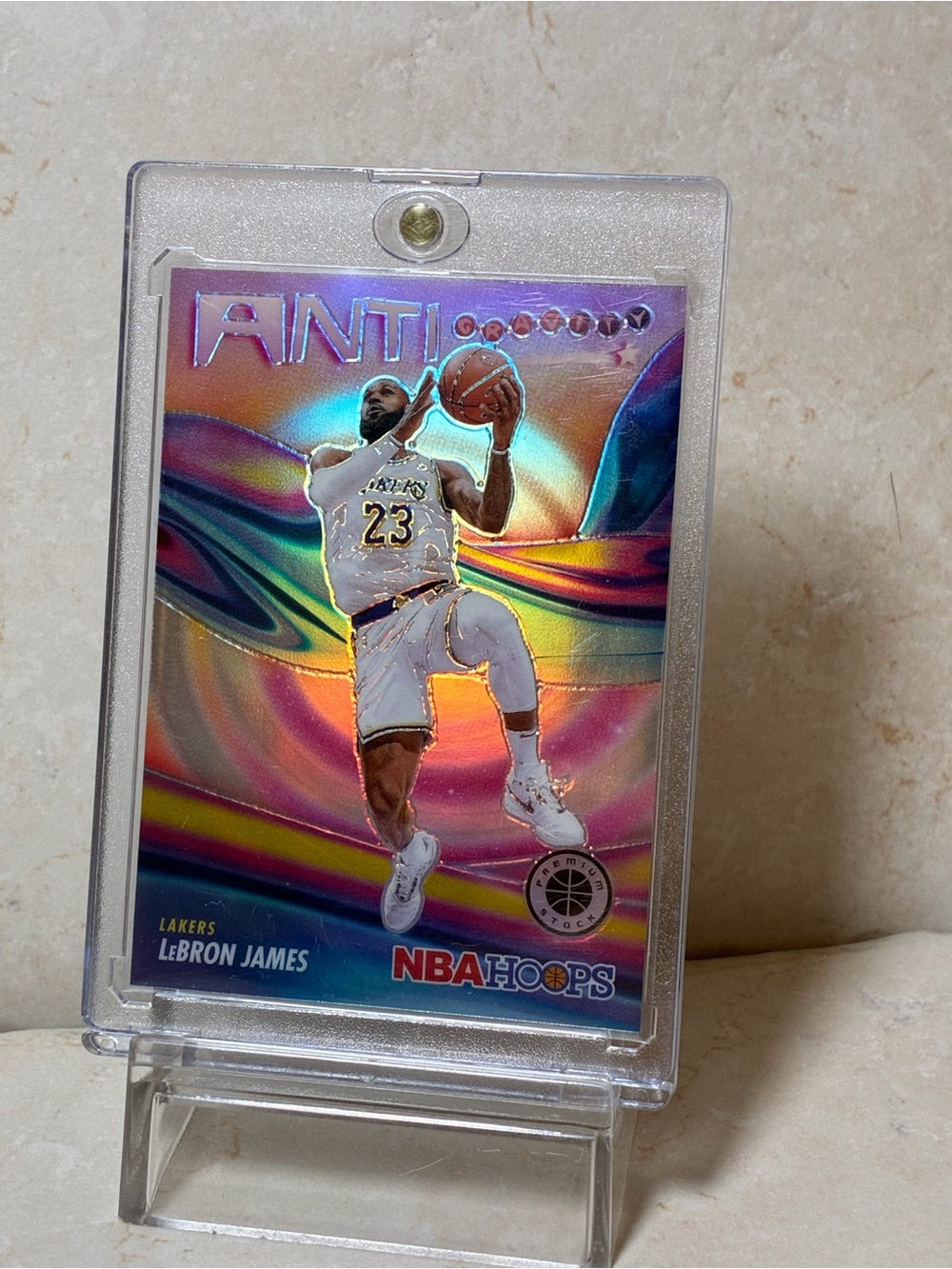 LeBron James “Anti-Gravity” 2023-24 NBA Hoops Silver Prizm